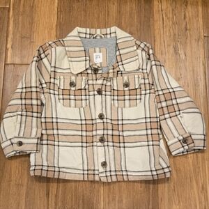 Baby Gap Lined Button Down Shirt Jacket